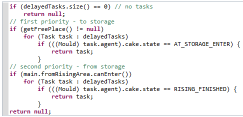 AnyLogic: Code after formatting