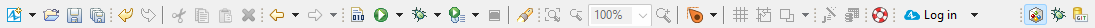 AnyLogic main toolbar
