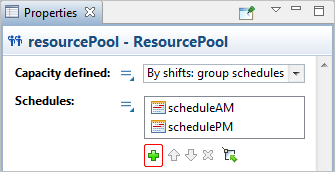 AnyLogic: The number of resources defined by a group schedule